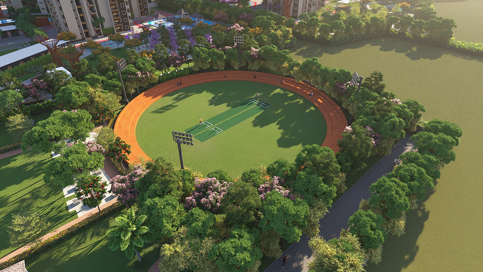 NPS Natures Promise by NPS Developers 3.5 Acre Sports Arena Cricket Ground Budigere Cross